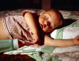 Baby Sleeping With Bottle at Pediatric Dentist Office in Clarks Summit