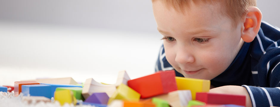 Boy Playing with Blocks at the Dentist - Pediatric Dentists in Clarks Summit, PA