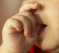Child Sucking Thumb at Pediatric Dentist Office in Clarks Summit